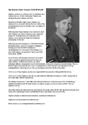 A preview of a PDF biography for Tietjens, Stephen Muir